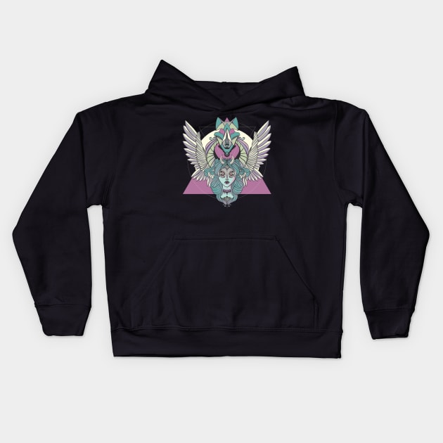 Valkyrie And Wolf Kids Hoodie by cellsdividing